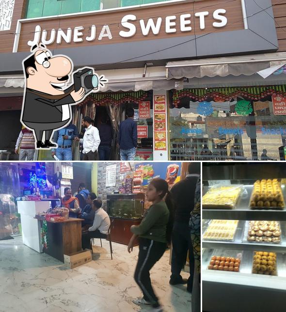 Here's a photo of juneja sweets