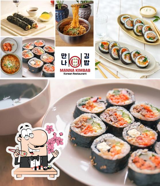 Treat yourself to sushi at Manna kimbab