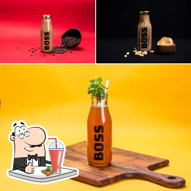 Enjoy a drink at Boss Burger