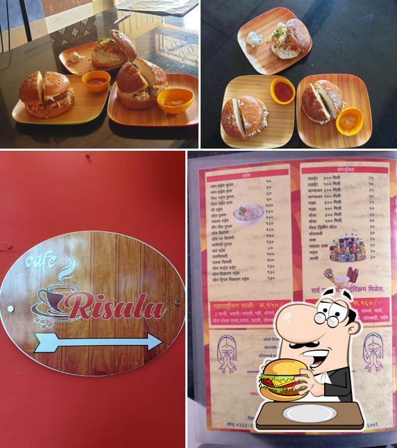 Get a burger at Cafe Risala