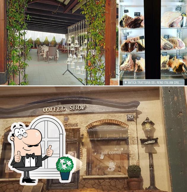 Gli esterni di Antica Trattoria del Reno