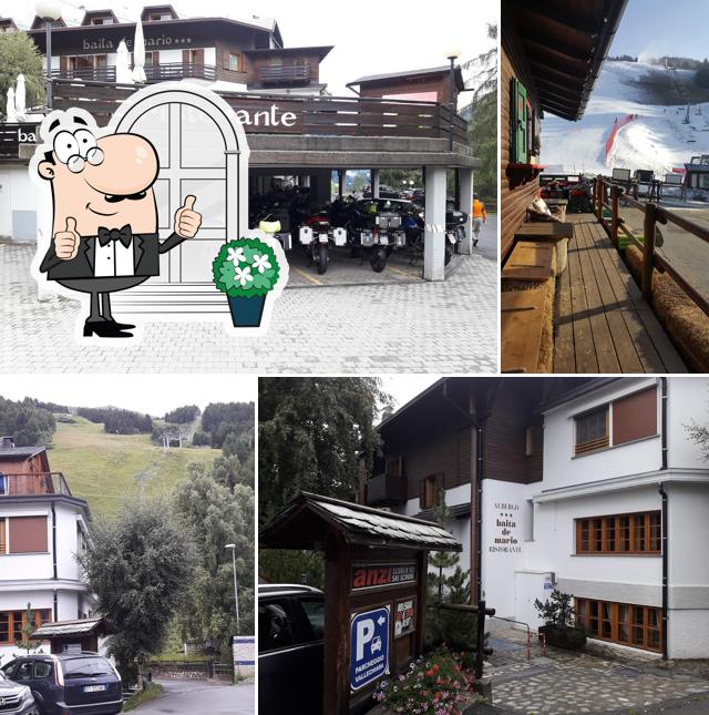 Goditi la vista dagli esterni di Baita de Mario