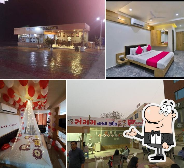 The interior of Sangam Restaurant