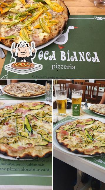 Ordina una pizza a L'oca Bianca