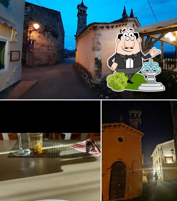 La esterno e bevanda del ristorante