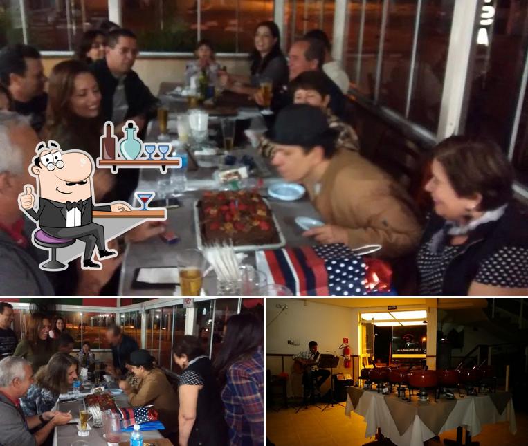 O interior do Ganisa - Restaurante e Pizzaria