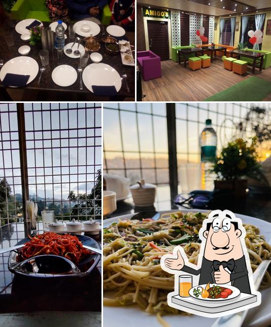 Among various things one can find food and interior at Amigo's Restro