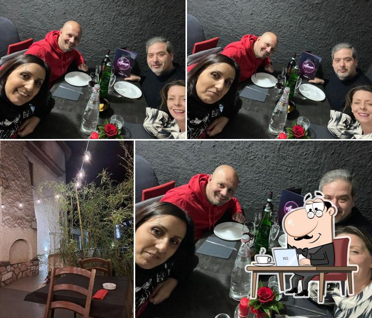 Gli interni di Aroma ristorante pizzeria