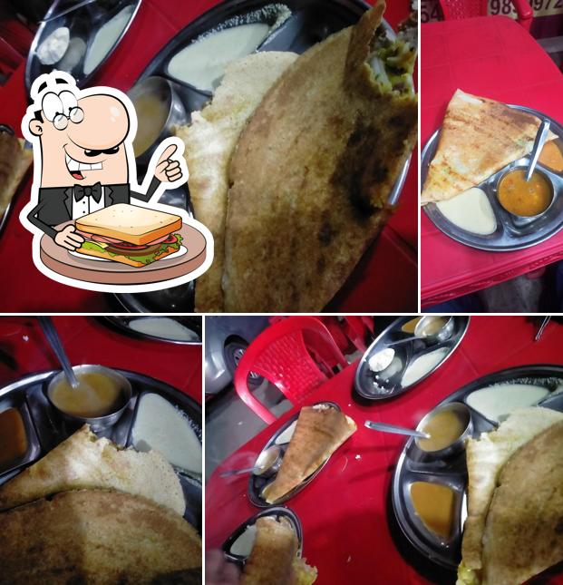 Grilled cheese sandwich at Rajan South Indian Dosa