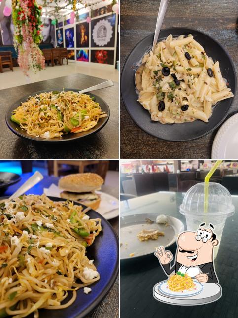 Spaghetti carbonara at Divine Cafe & Party Lounge