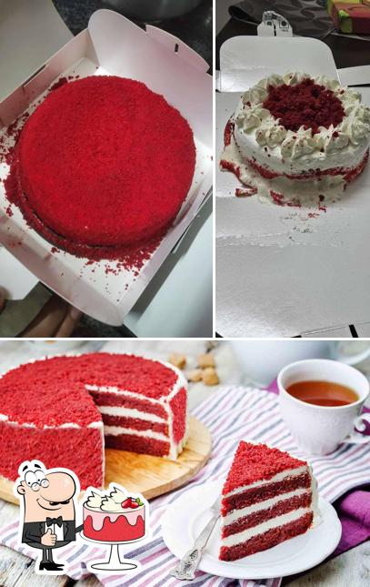 Red velvet cake at Sweet Truth Manewada