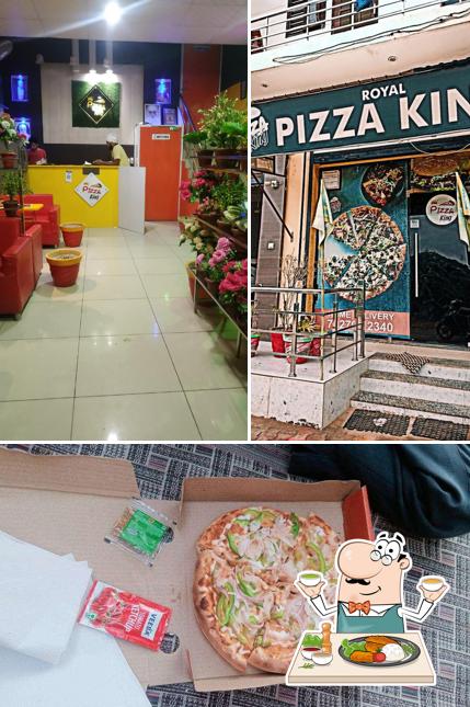 The picture of food and interior at Royal Pizza King