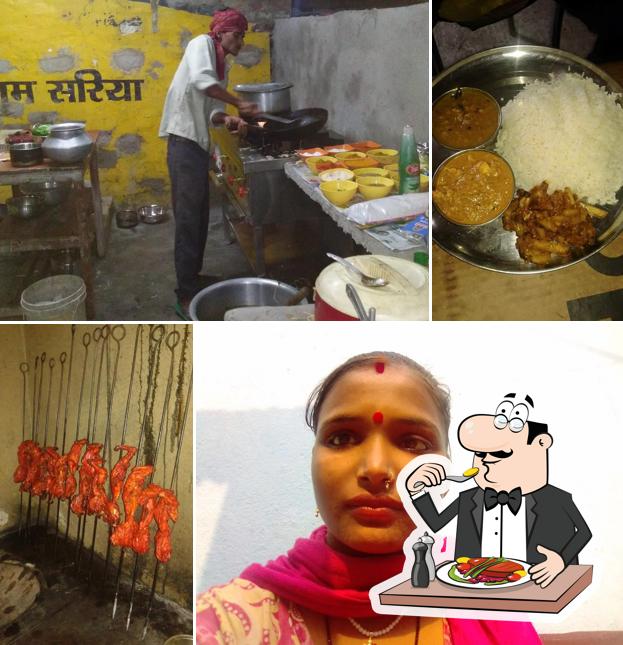 Food at bagicha dhaba and line hotal
