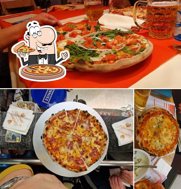 Choisissez des pizzas à Croce Bianca