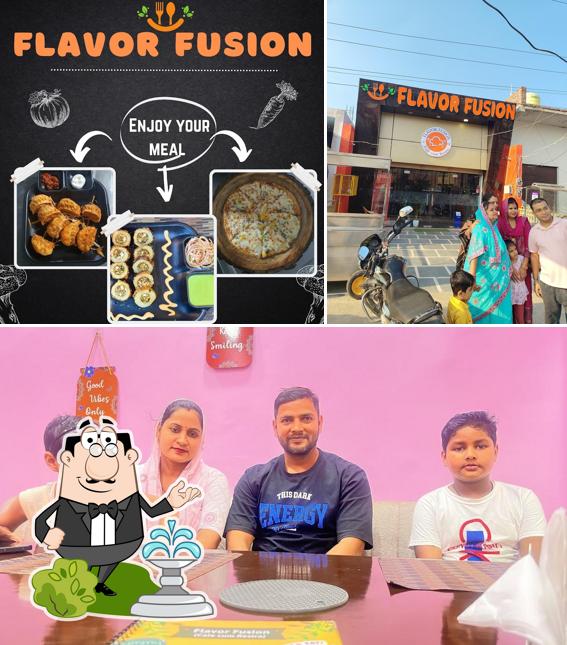Among different things one can find exterior and interior at Flavor Fusion