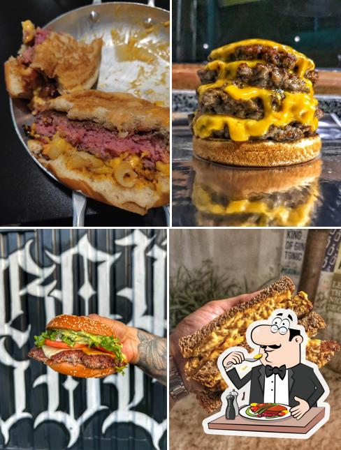 Platos en Browdog Hambúrgueria