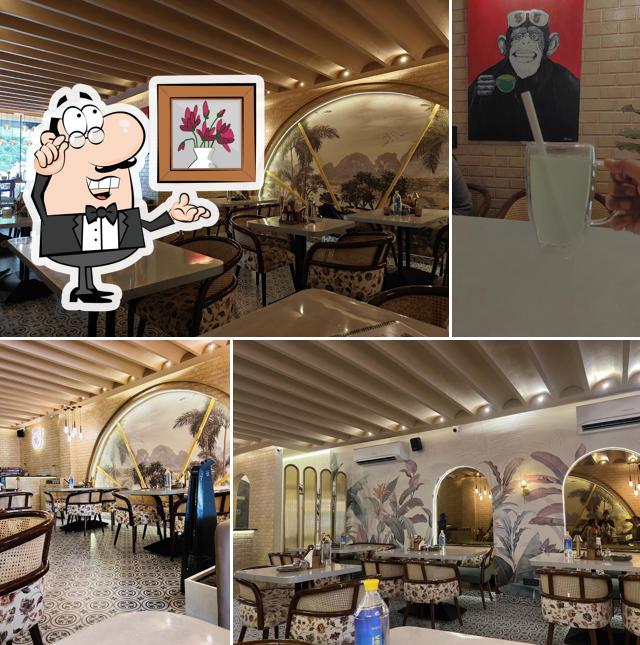 The interior of 5Monkey Bistro