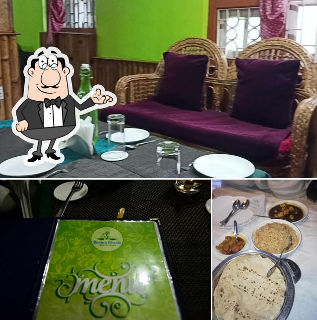 The interior of Roots And Shoots Restaurant