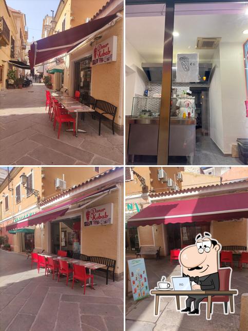 Gli interni di doner kebab