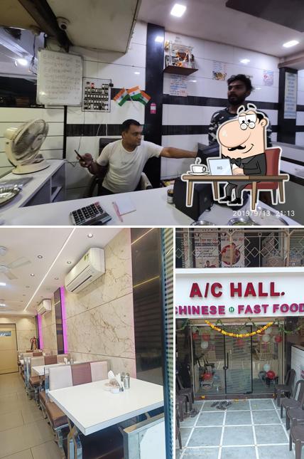 The interior of Hotel Maruti