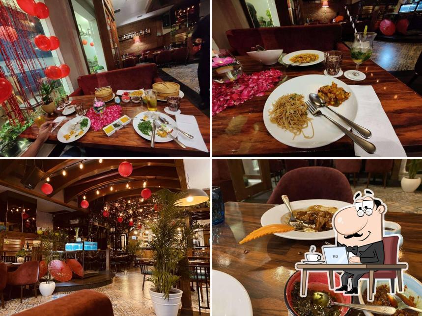Take a seat at one of the tables at Zao