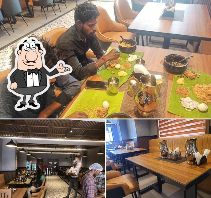 Take a seat at one of the tables at Salem RR Biryani Restaurant - Sulur, Coimbatore Best Mutton and Chicken Biryani in Sulur