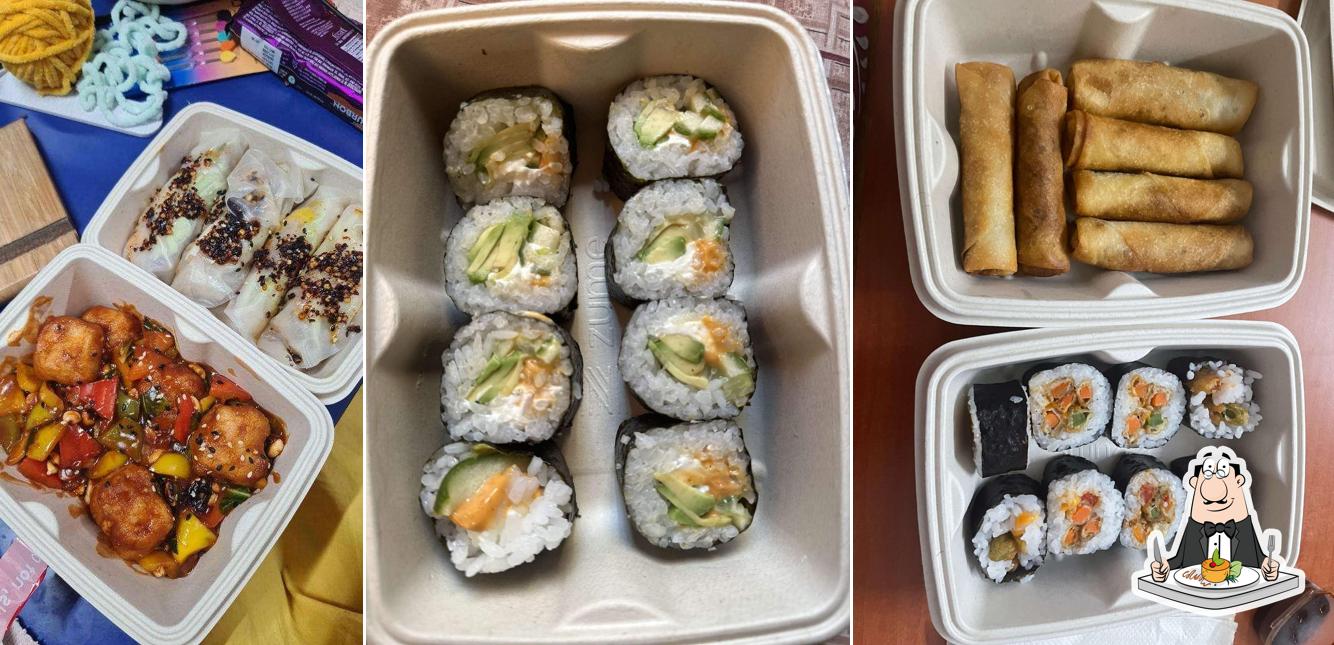 Food at Wok & Sushi