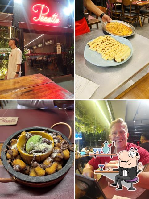 O interior do Pecatto Bar e Restaurante