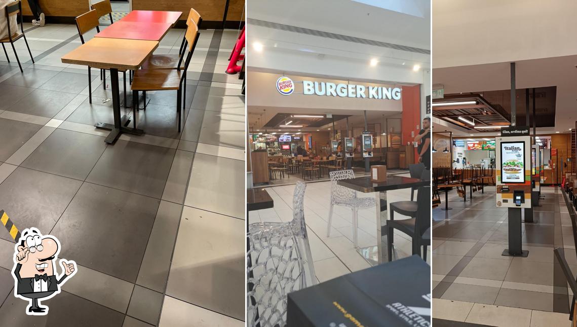 Gli interni di Burger King