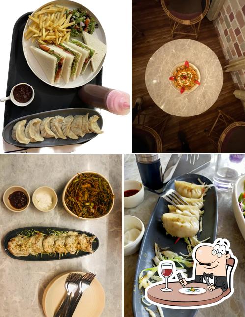 Food at Nosh garden cafe and hostel