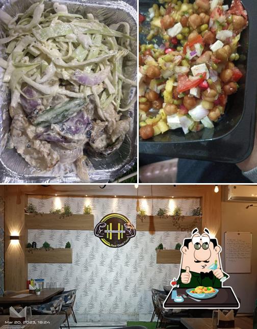This is the picture displaying food and interior at Healthyholic