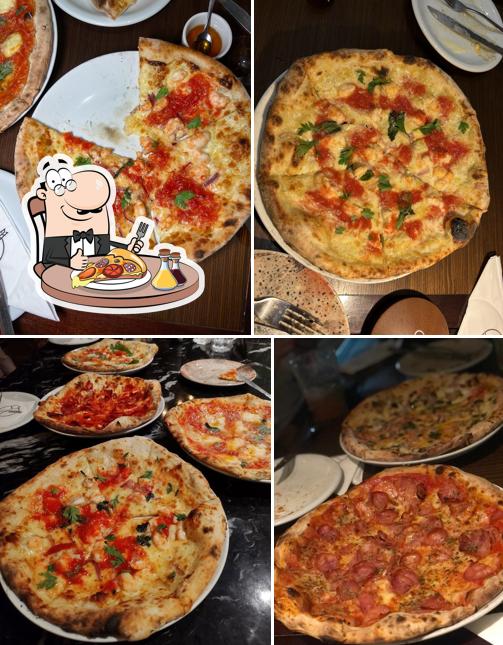 Peça diversos variedades de pizza