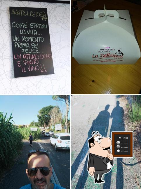 Leggi il menu sulla lavagna