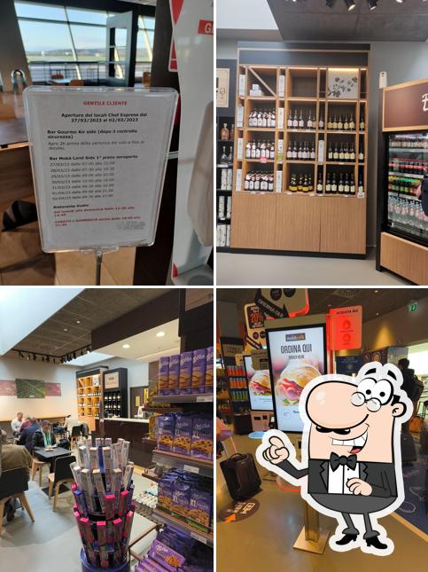 Gli interni di Mokà Cafè e Gourmè - Trieste Aeroporto