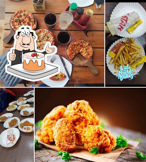 Carrot cake at Five Star Chicken