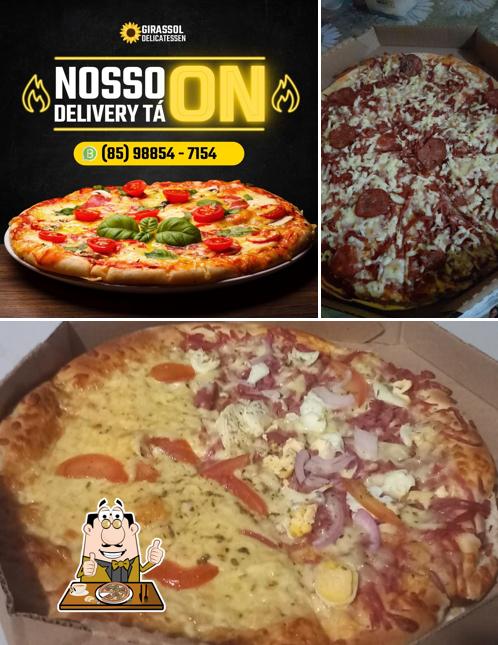 Escolha pizza no GIRASSOL DELICATESSEN