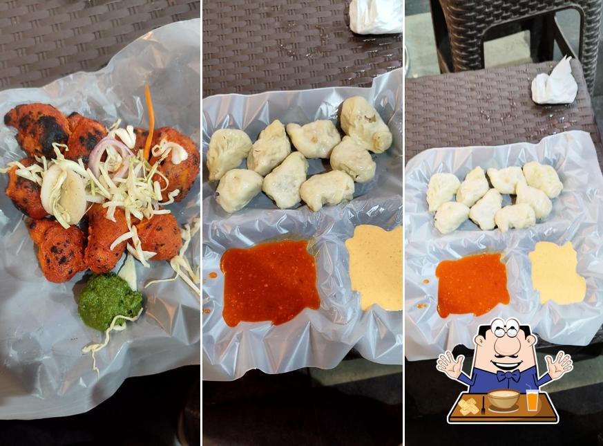 Food at Top Ten Darjeeling Momos and fast food corner