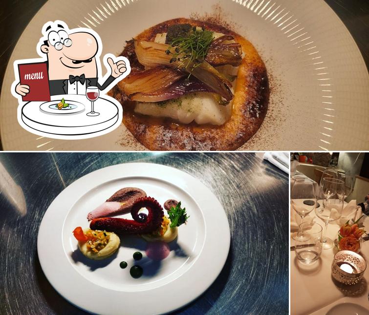 Questa è la immagine che presenta la cibo e vino di Restaurant Widder