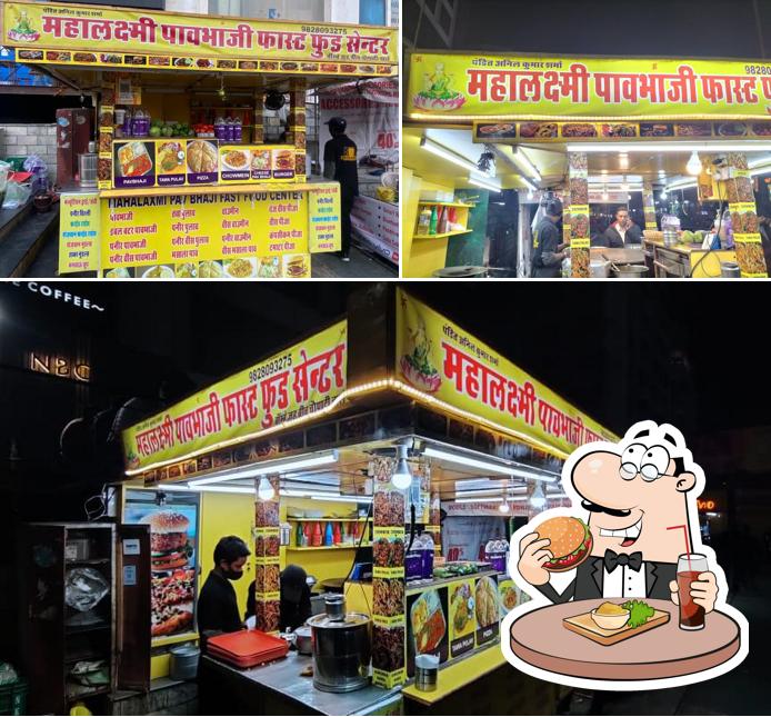 Try out a burger at Mahalaxmi pav bhaji and fast food center