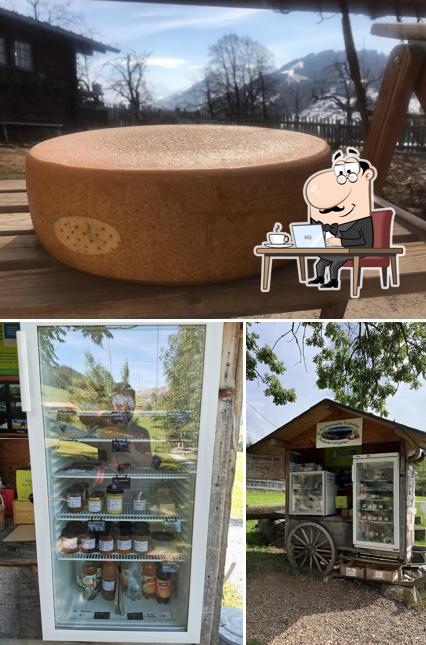 Muhof Bio-Produkte Gstaad si caratterizza per la interni e cibo