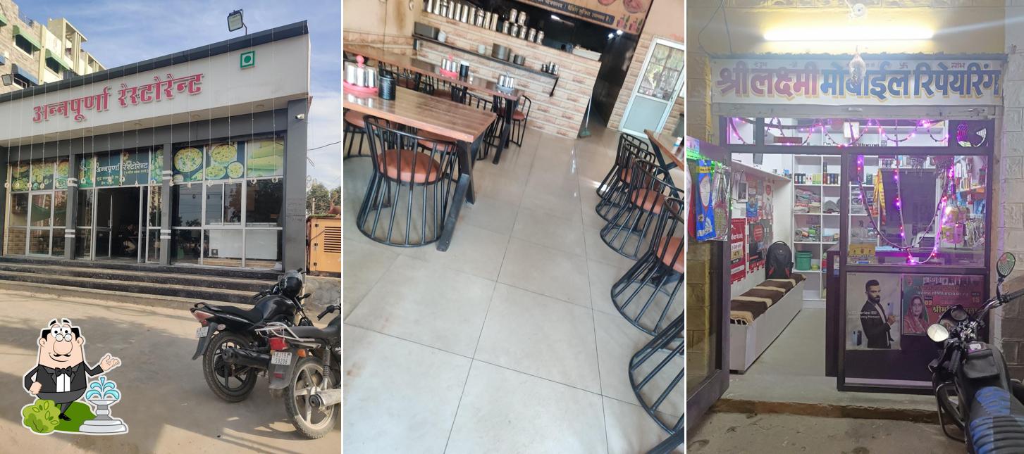 The exterior of Annapurna Restaurant