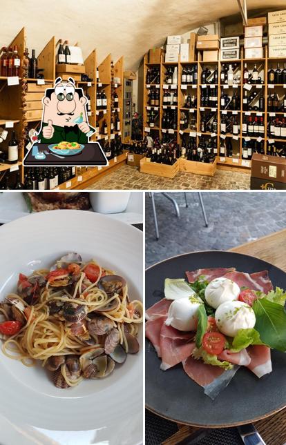 La cibo e vino del ristorante