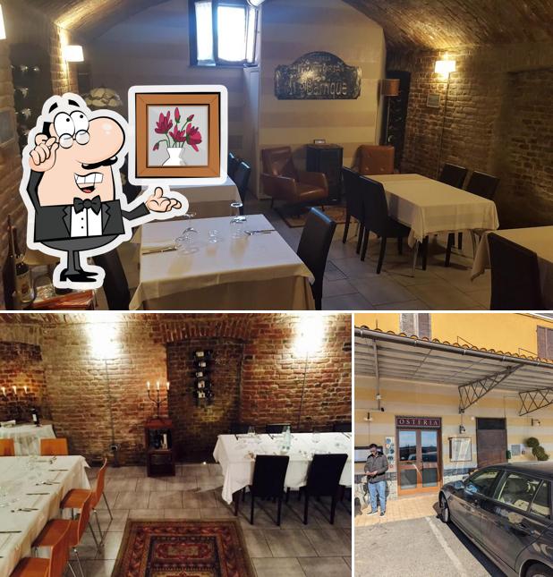 Gli interni di Osteria Il Barrique