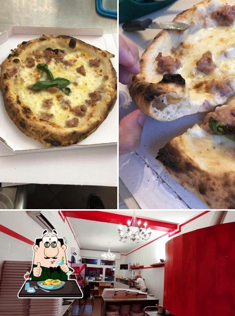 Pizzeria Doppiozero si caratterizza per la cibo e interni