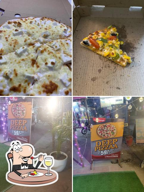 Food at Deep pizza