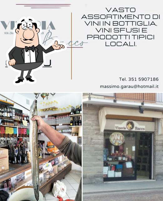 Gli interni di Vineria Bacco Comacchio