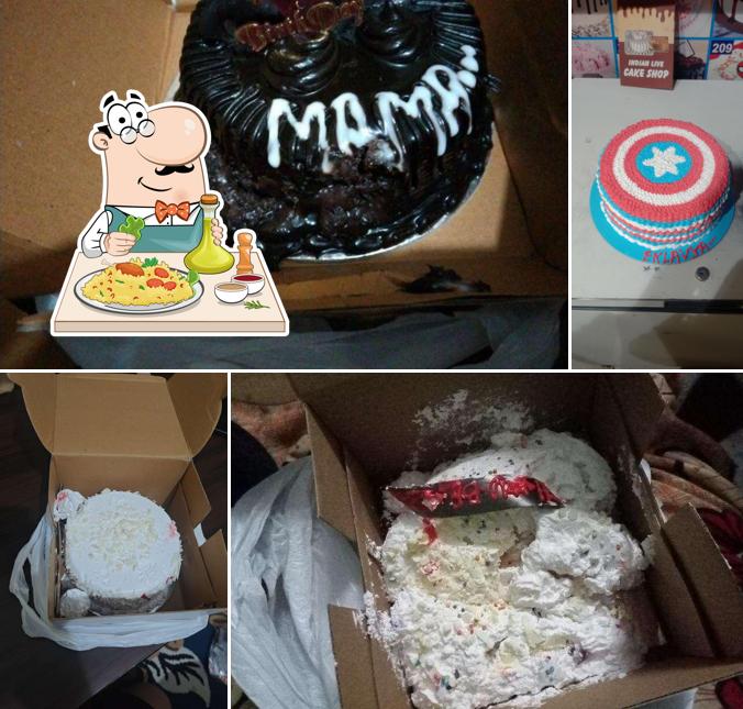 Food at Indian Live Cake Shop