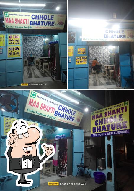 The image of interior and exterior at Maa Sakti Restaurant