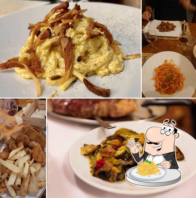 Spaghetti alla carbonara al Trattoria Dino