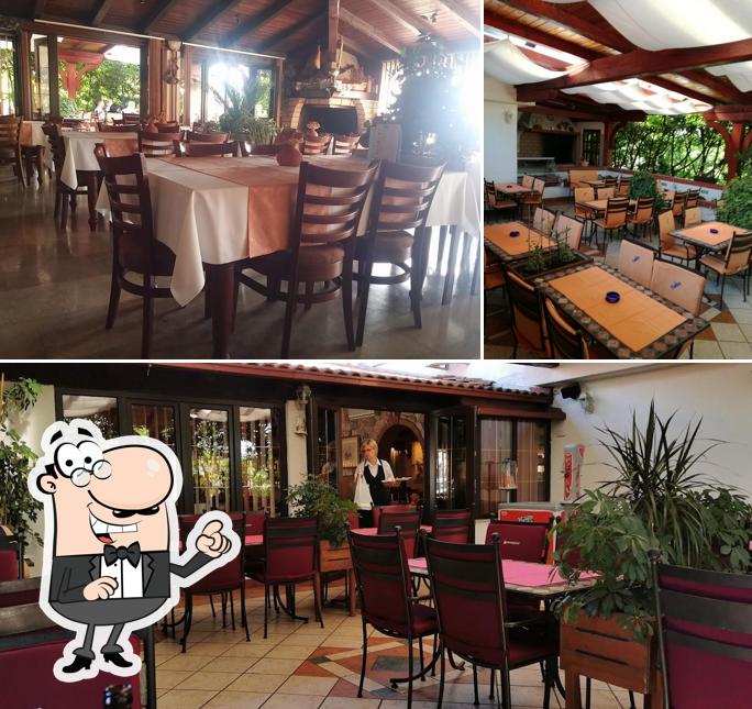 Gli interni di Restoran Mladenka